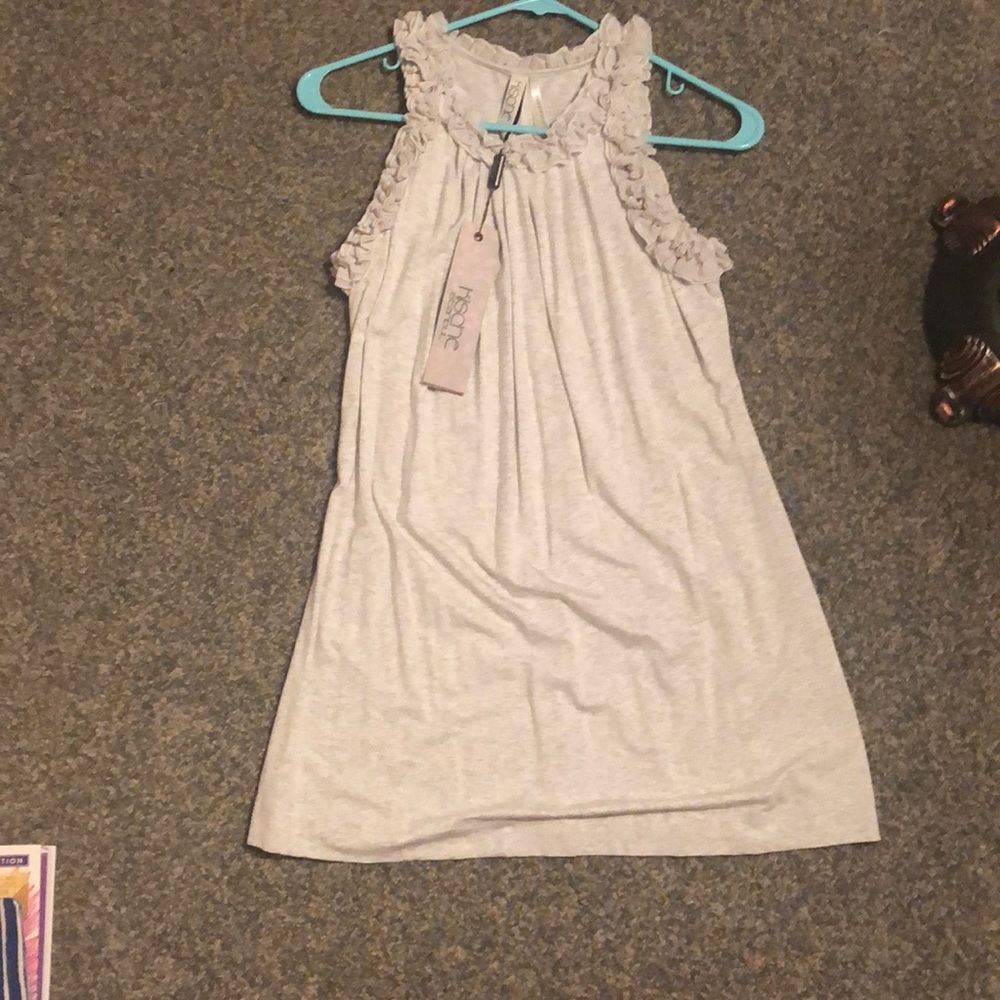 Ruffle Lined Halter Tank